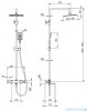 Deante Titanium zestaw prysznicowo-wannowy termostatyczny titanium NAC D1HT